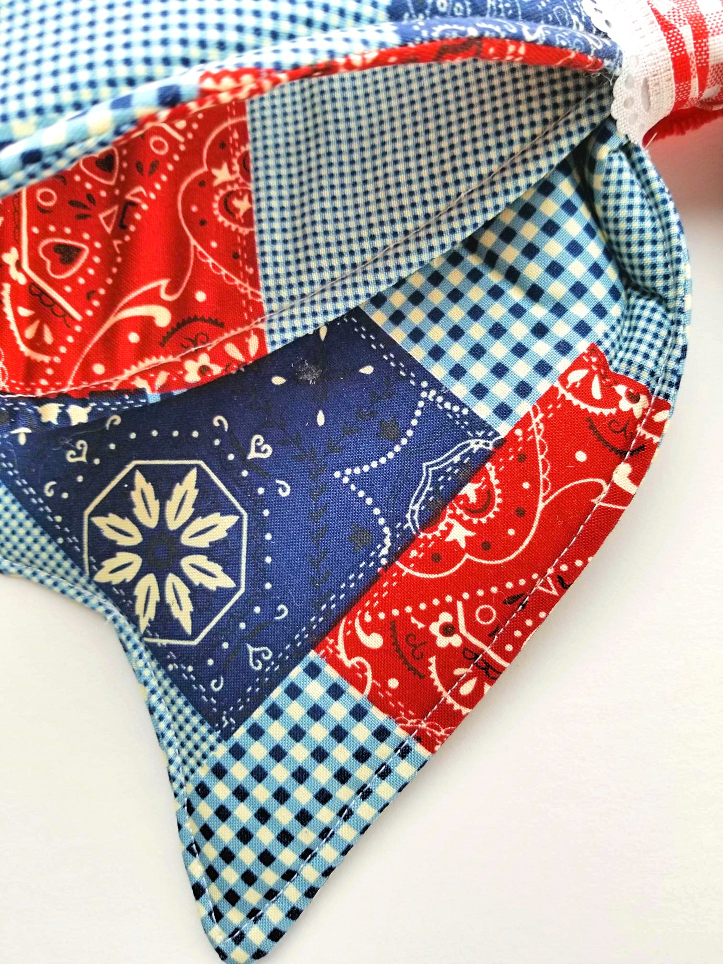 Country Bandana Wired Fabric Bow