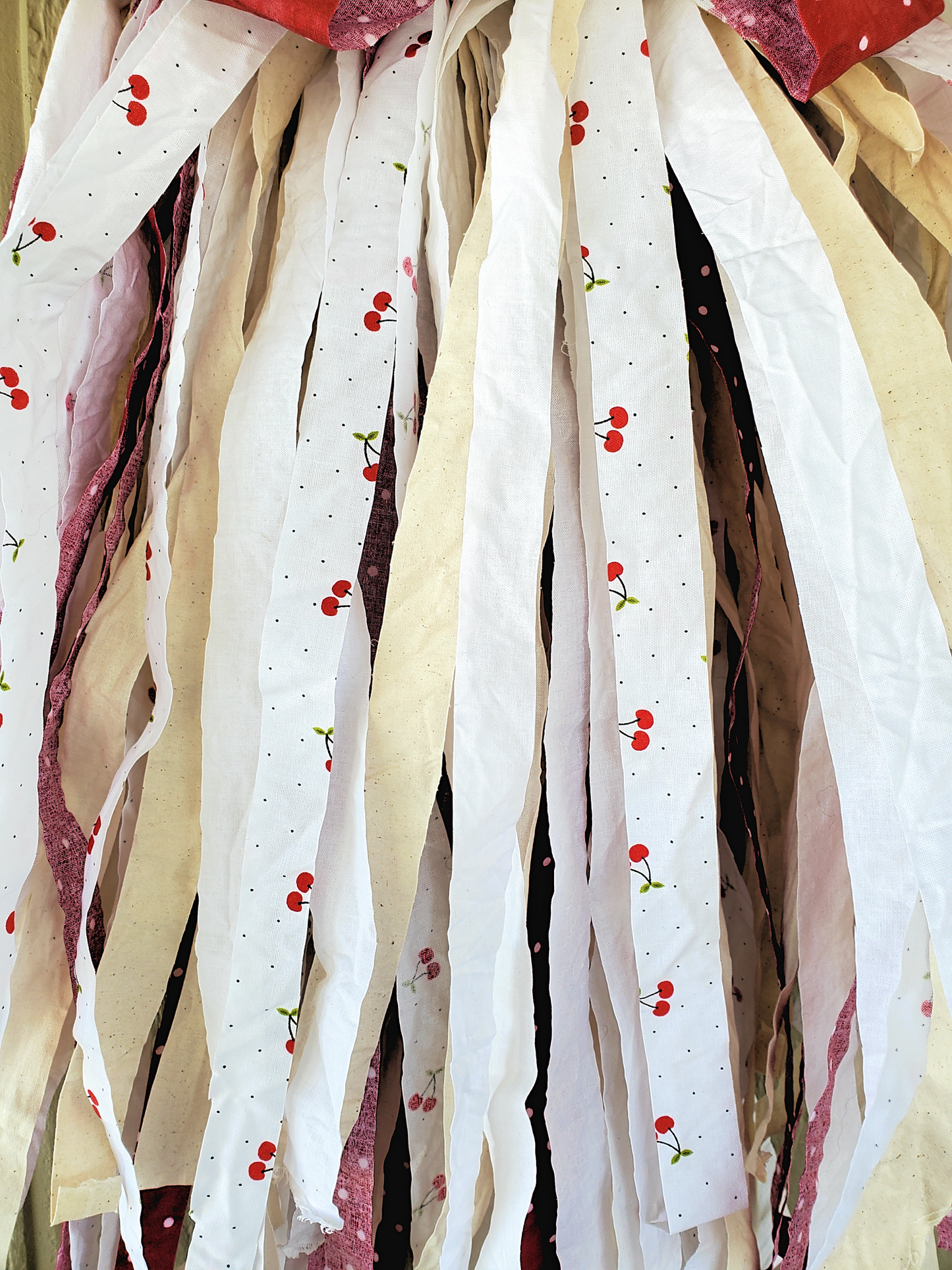 Cherry Rag Bow
