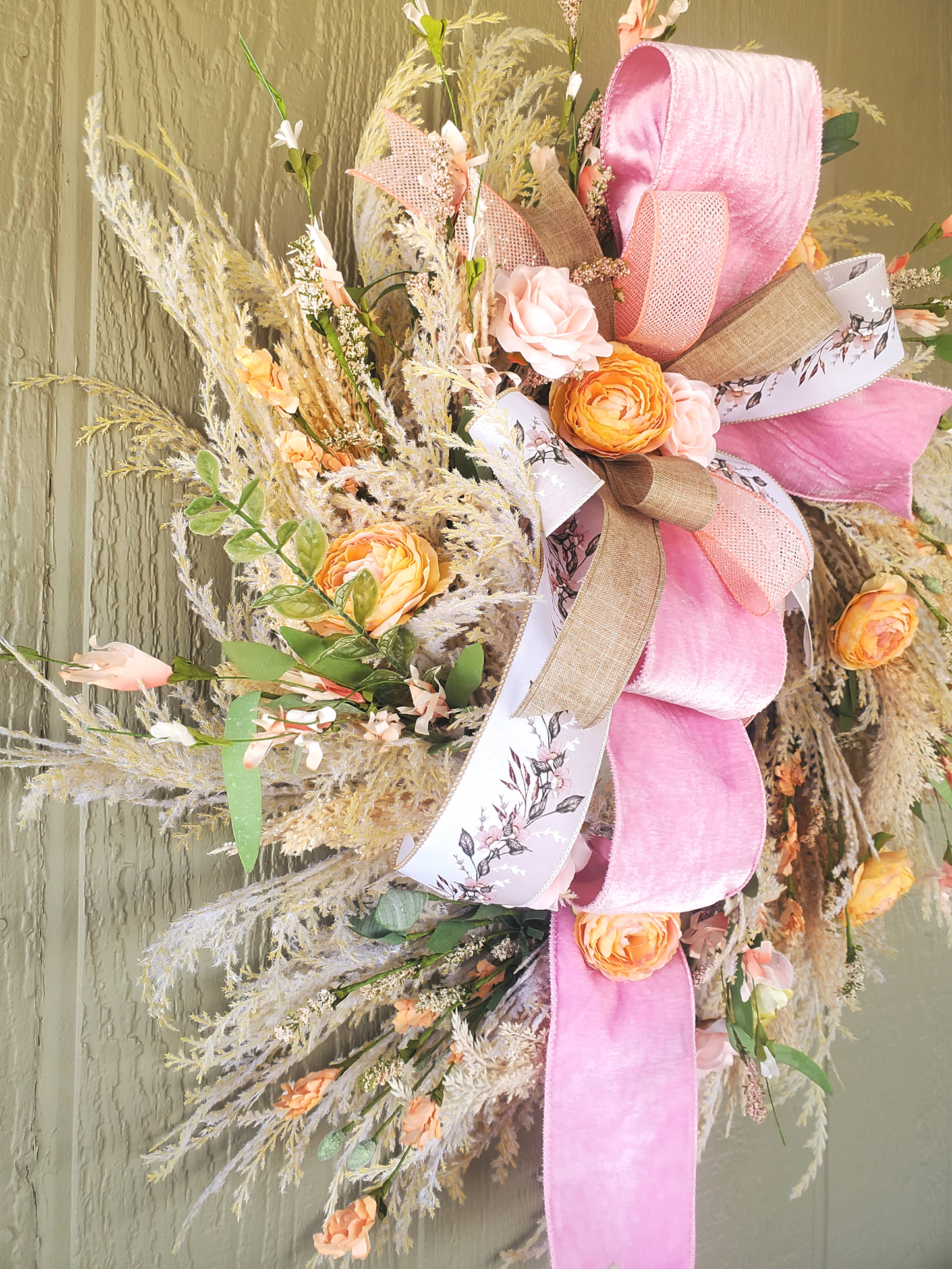 Pampas Grass Floral Wreath