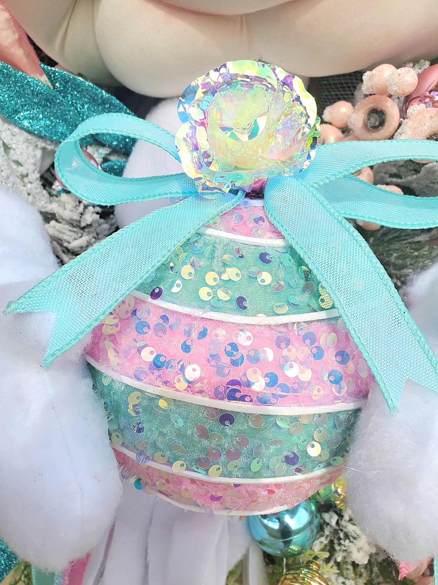 Pastel Elf Christmas Wreath