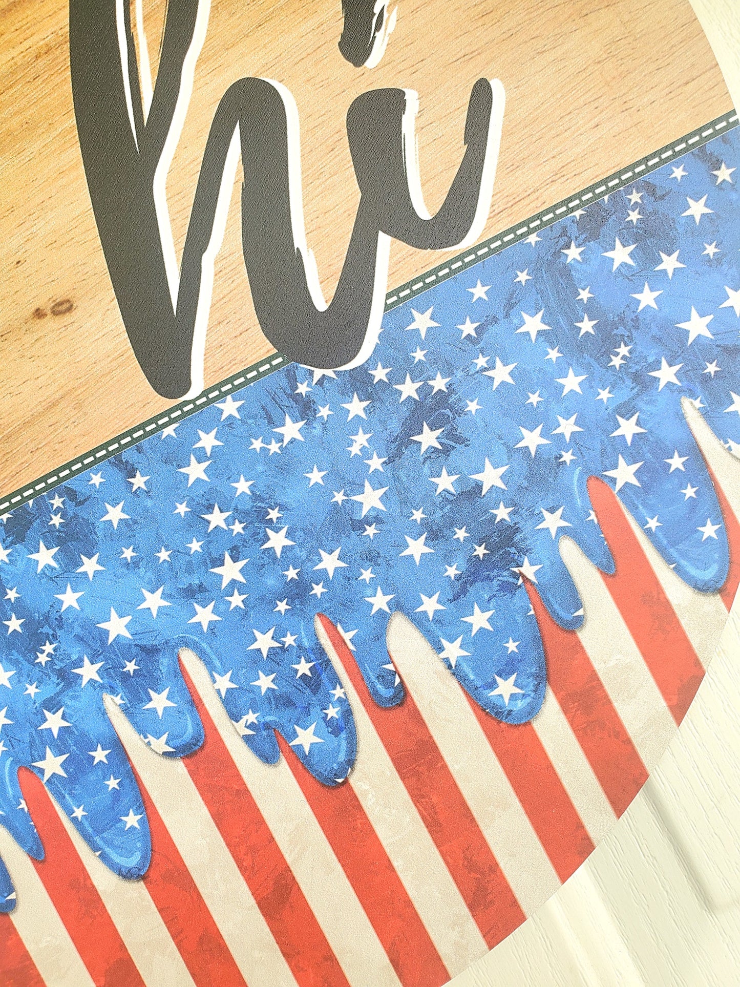 Patriotic Hi Door Hanger