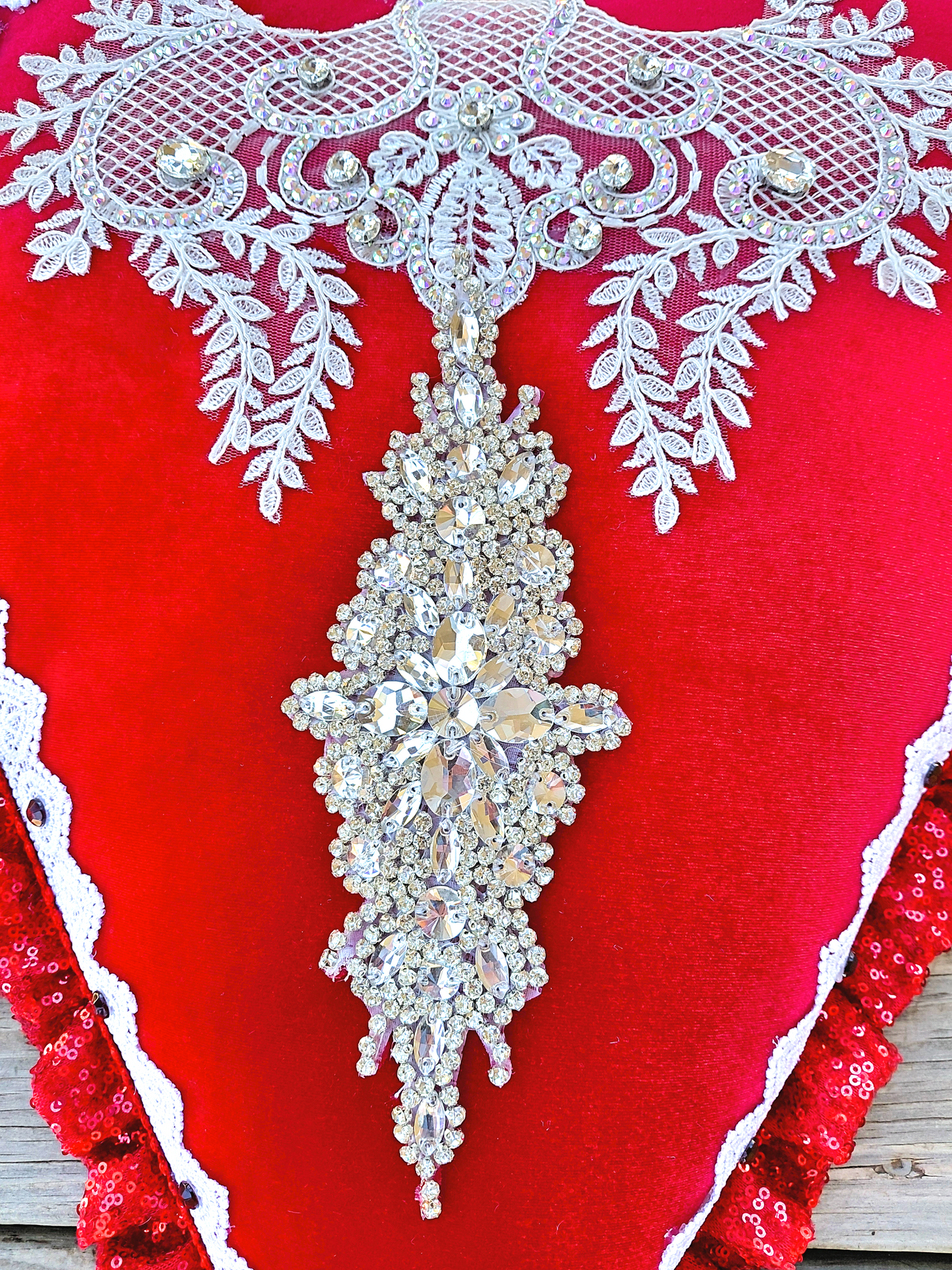 Handmade Valentine Heart Wreath Attachment