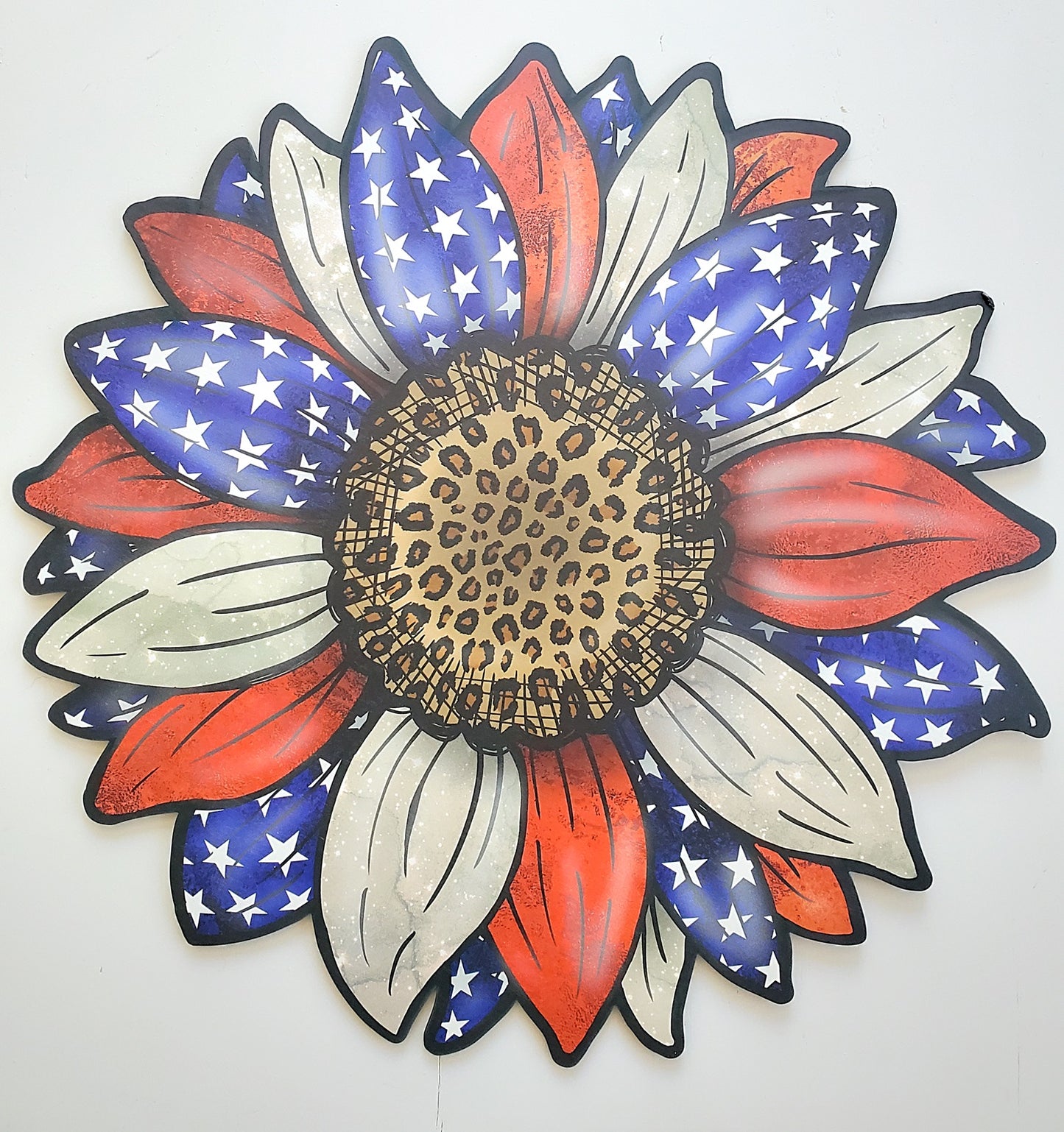 Patriotic Daisy Door Hanger