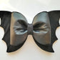 Pinched Bat Bow Wired Fabric Bow