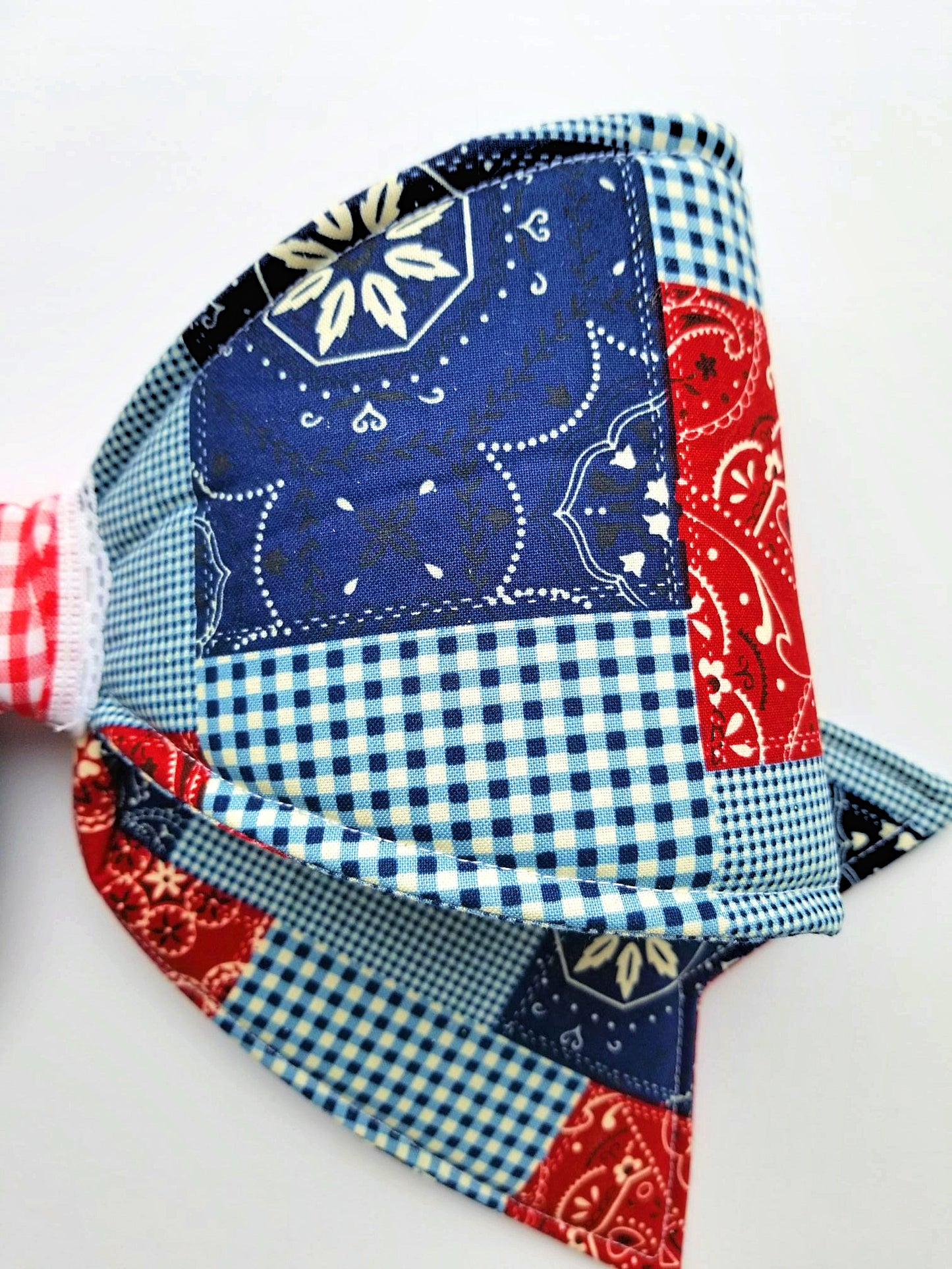 Country Bandana Wired Fabric Bow