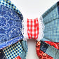 Country Bandana Wired Fabric Bow