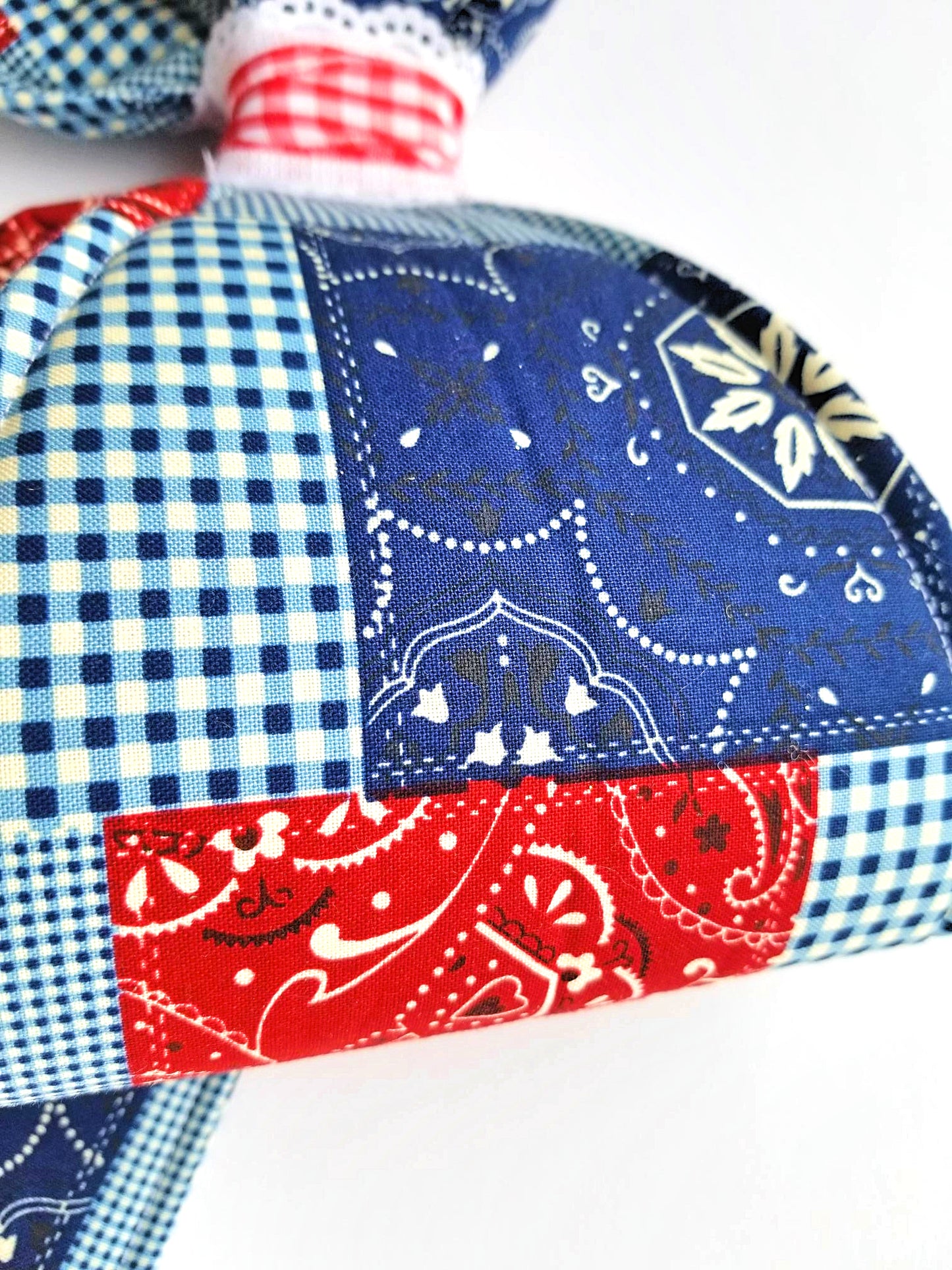 Country Bandana Wired Fabric Bow