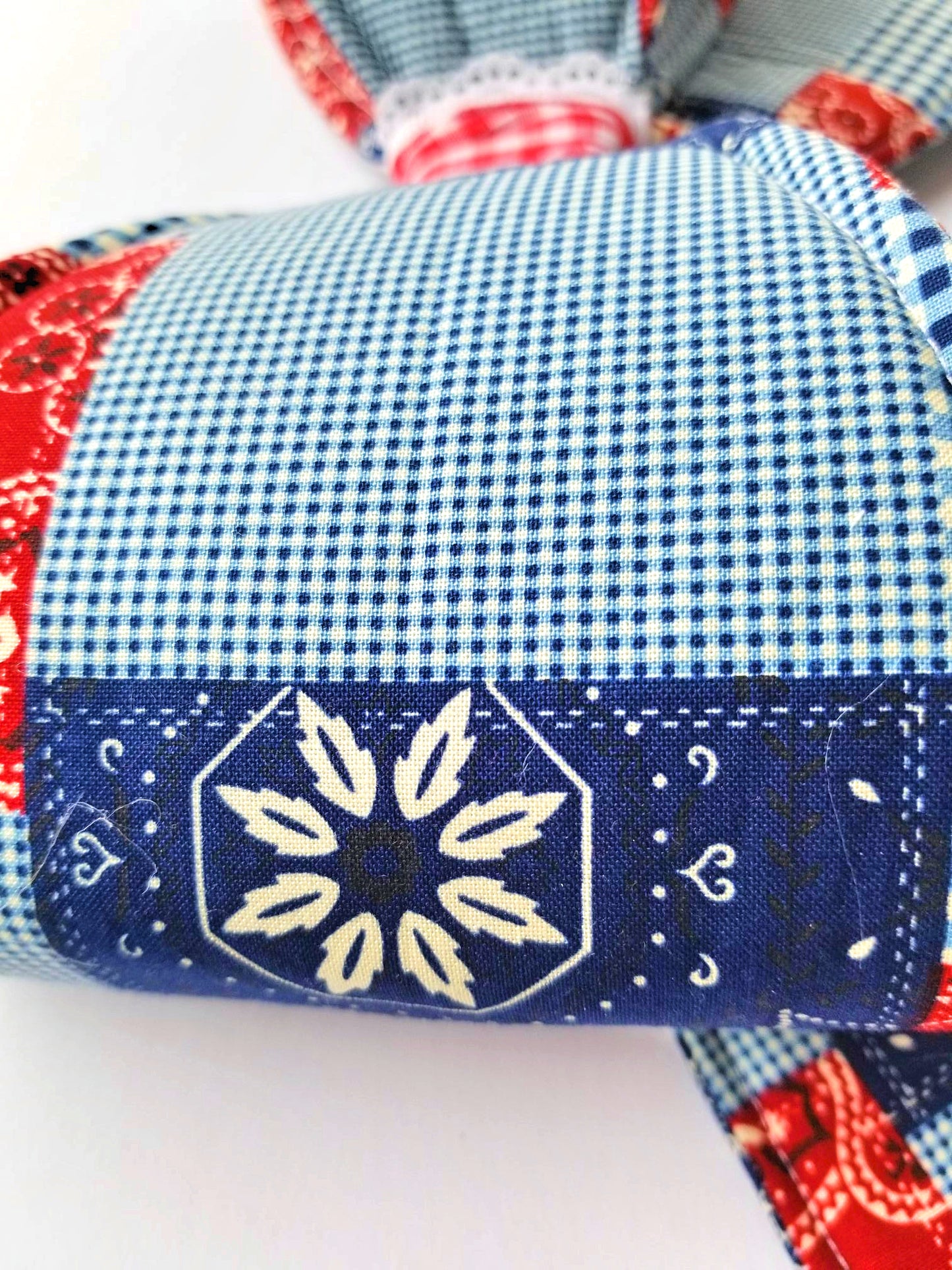 Country Bandana Wired Fabric Bow