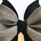Black Velvet Wired Fabric Bat Bow