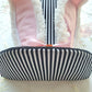 Black White Striped Easter Bunny Hat Wreath Attachment