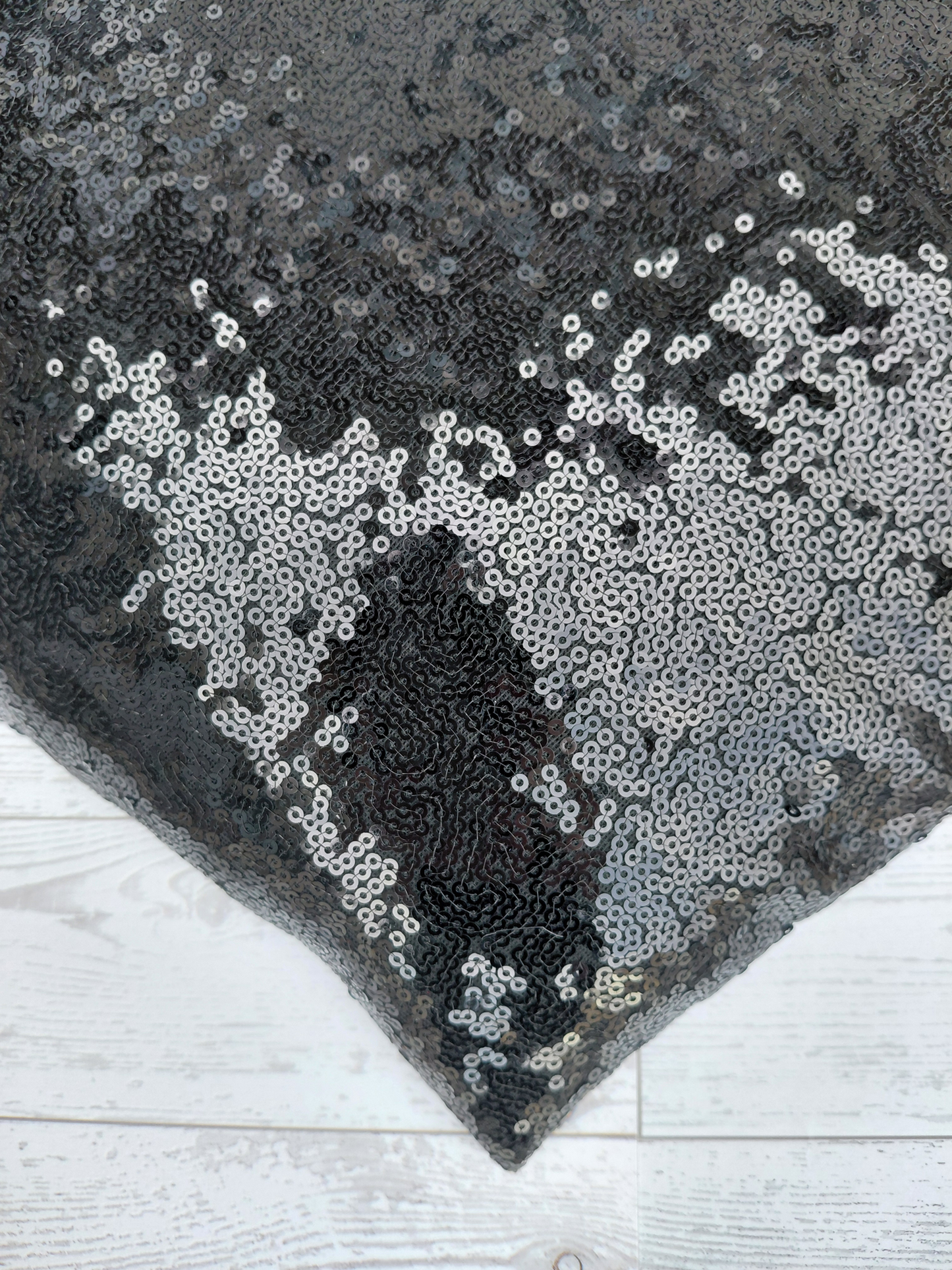 Black Sequin Heart Wreath Attachment