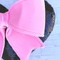 Black Sequin Bow Heart Wreath Attacment