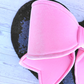Black Sequin Bow Heart Wreath Attacment