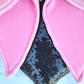 Black Sequin Bow Heart Wreath Attacment