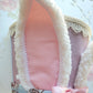 Pink and Blue Brocade Easter Bunny Hat Wreath Attachment