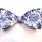 Blue White Chinoiserie Wired Fabric Bow