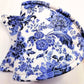 Blue White Chinoiserie Wired Fabric Bow