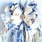 Blue White Chinoiserie Rag Bow