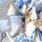 Blue White Chinoiserie Rag Bow