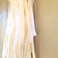 White Cream Rag Bow