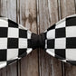 Checkered Wired Fabric Bow