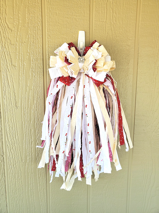 Cherry Rag Bow