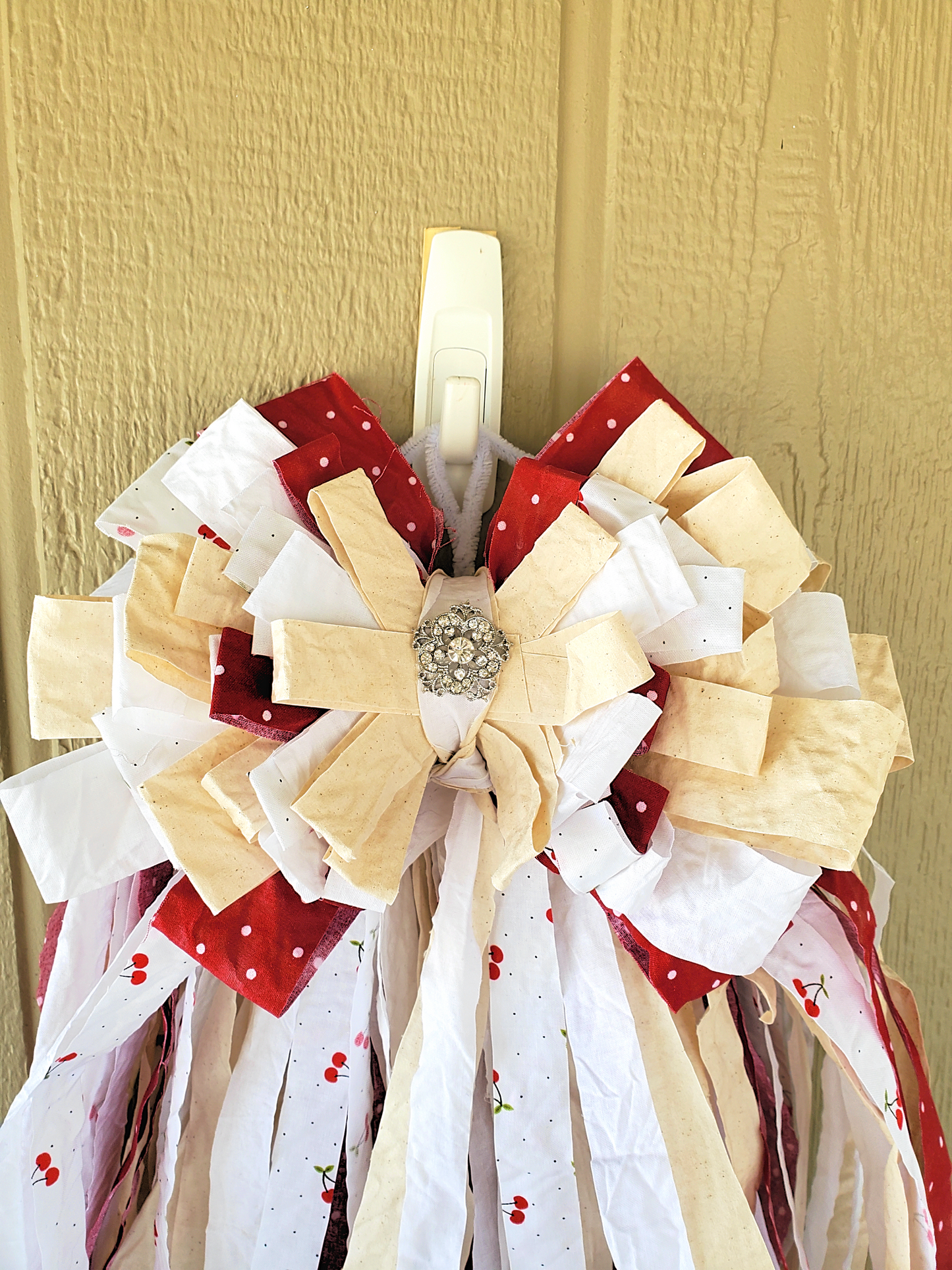 Cherry Rag Bow
