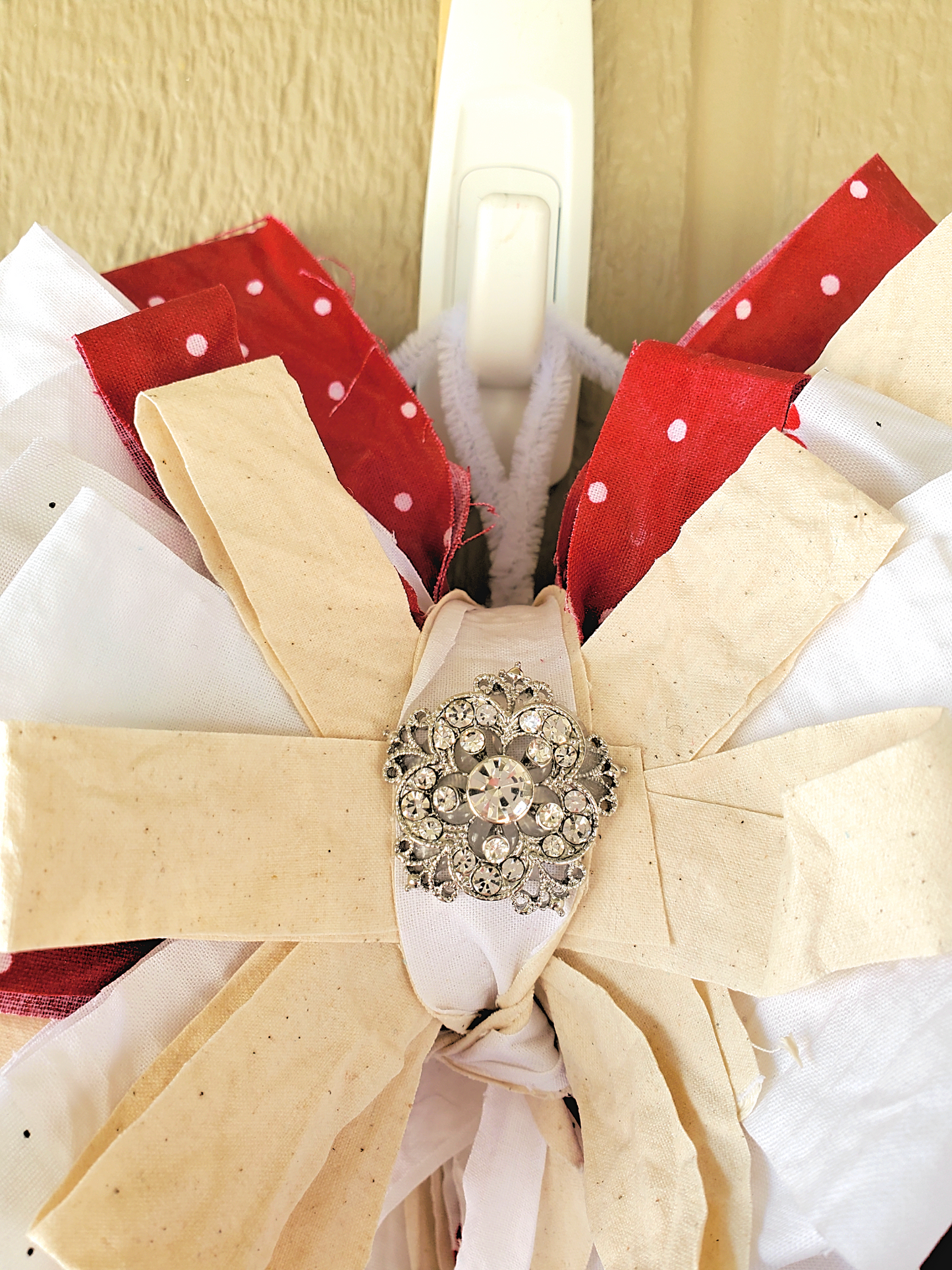 Cherry Rag Bow