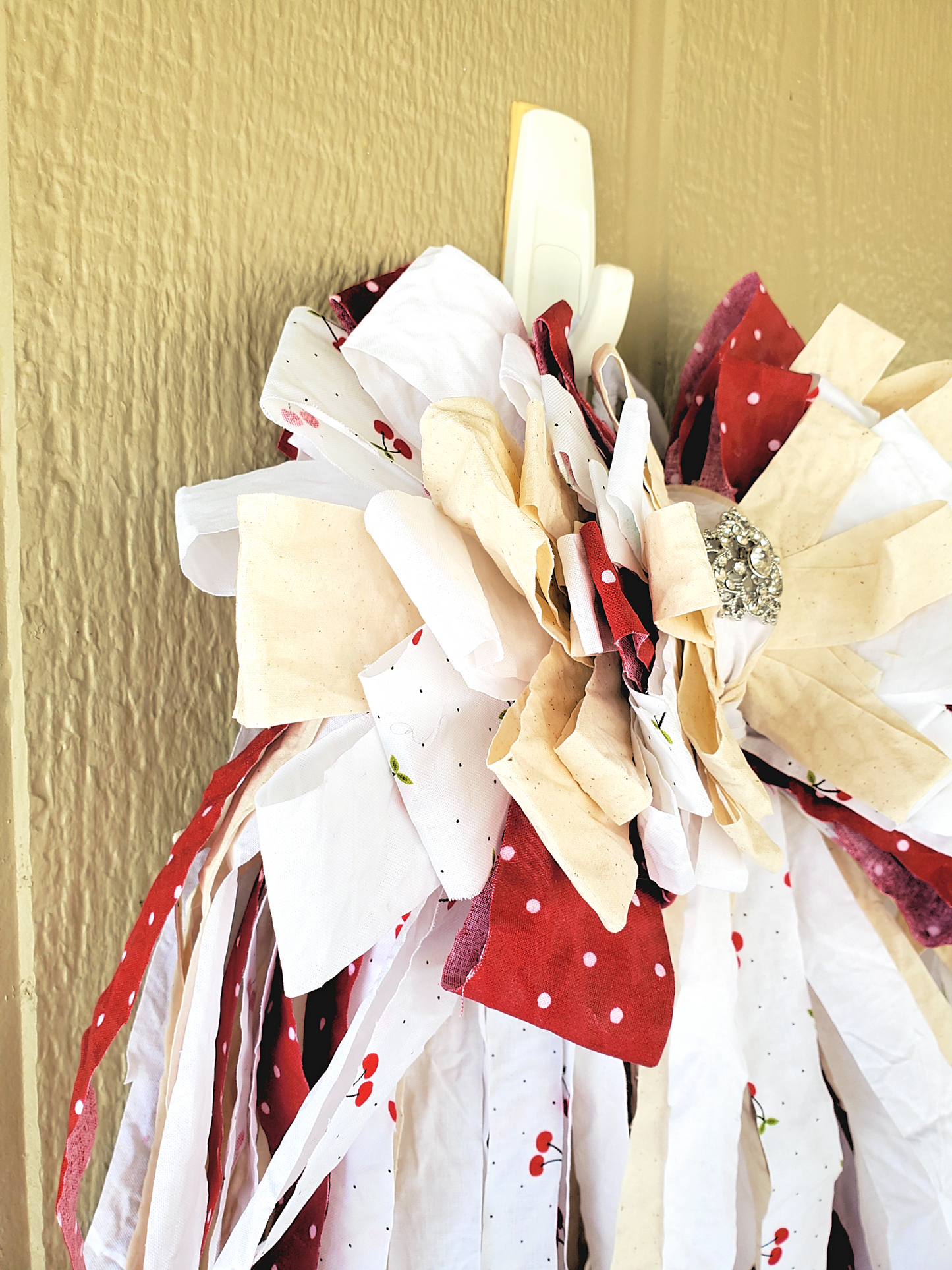 Cherry Rag Bow