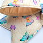 Pastel Butterfly Wired Fabric Bow