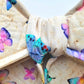 Pastel Butterfly Wired Fabric Bow