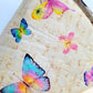 Pastel Butterfly Wired Fabric Bow