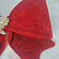 Red Velvet Wired Fabric Bow