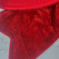 Red Velvet Wired Fabric Bow