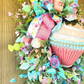 Large Cupcake Spring Wreath