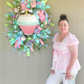 Large Cupcake Spring Wreath