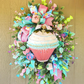 Large Cupcake Spring Wreath