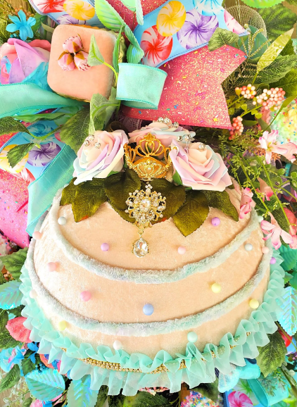 Large Cupcake Spring Wreath