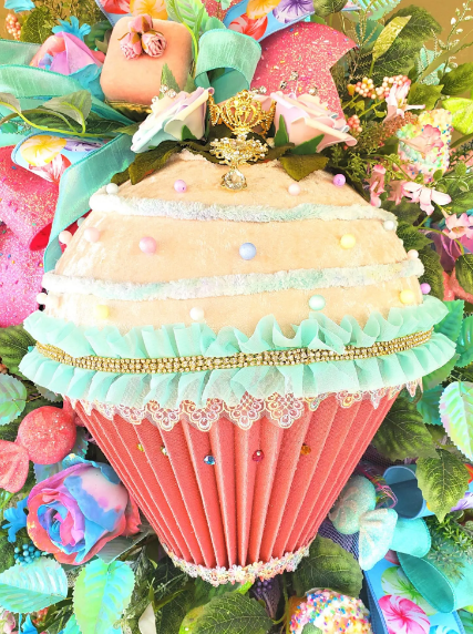 Large Cupcake Spring Wreath