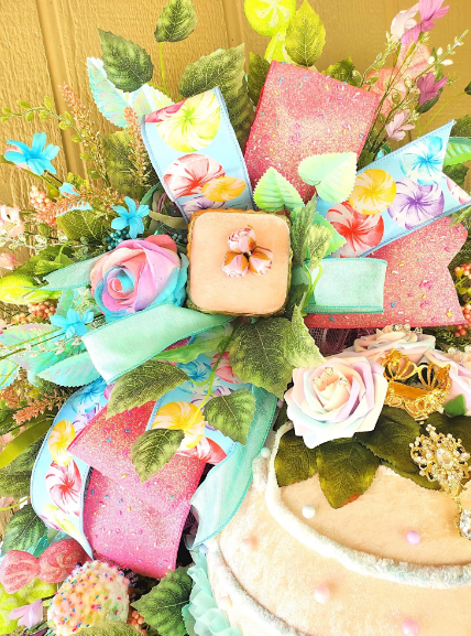 Large Cupcake Spring Wreath