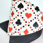 Playing Card Wired Fabric Bow
