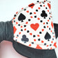 Playing Card Wired Fabric Bow