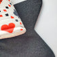 Playing Card Wired Fabric Bow