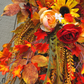 Fall Grapevine Wall Basket with Sunflowers, Fall Foliage, Fall Wall Decor, fall decor home decor Rustic Fall Wall Hanger, Fall Decor