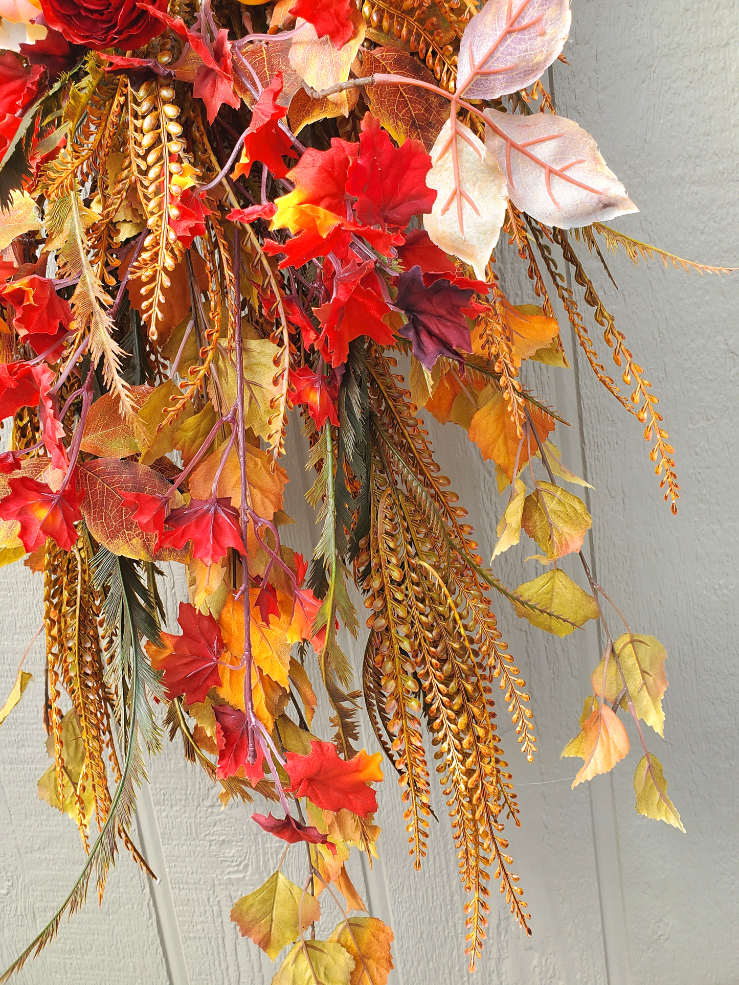 Fall Grapevine Wall Basket with Sunflowers, Fall Foliage, Fall Wall Decor, fall decor home decor Rustic Fall Wall Hanger, Fall Decor