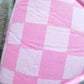Checkered Spring Wired Fabric Bow
