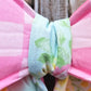 Checkered Spring Wired Fabric Bow