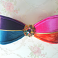 Jewel Tone Velvet Wired Fabric Bow