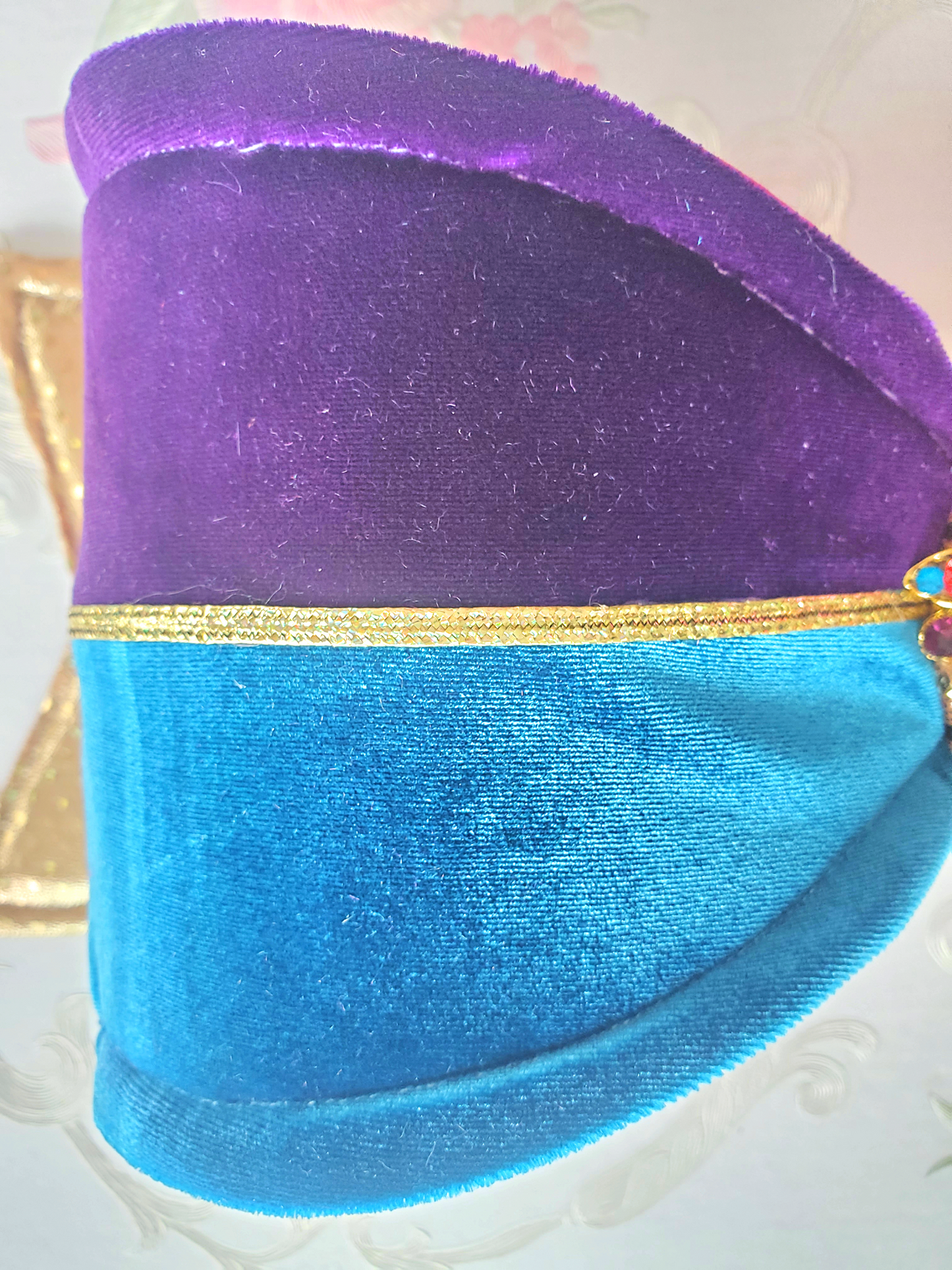 Jewel Tone Velvet Wired Fabric Bow