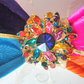 Jewel Tone Velvet Wired Fabric Bow